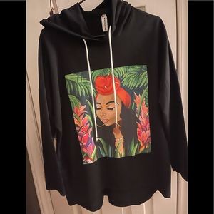 Oversized graphic hoodie